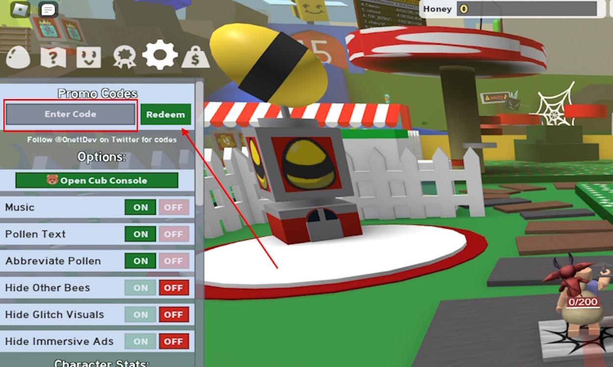 Bee Swarm Simulator codes screenshot