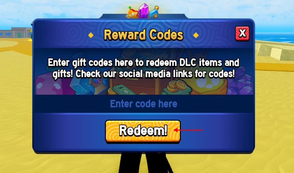 Blox Fruits codes redeem